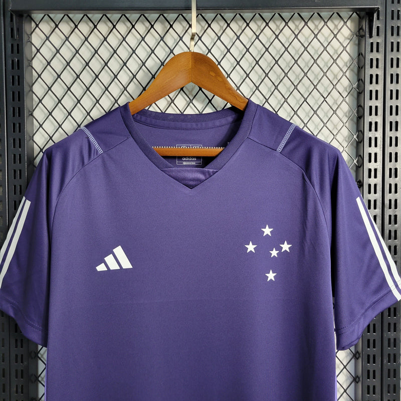 Camisa Cruzeiro Treino 23/24 - Adidas Torcedor Masculina - Roxa